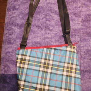 Tenacious NWOT - Blue Tartan bag/purse - red on the inside -Absolutely beautiful